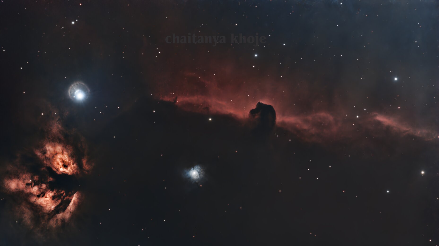 Horsehead and Flame Nebulae — Full Processing Workflow